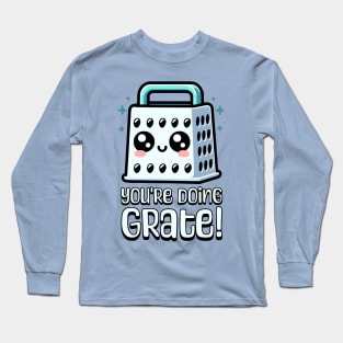 You're Doing Grate? Cute Cheese Grater Pun Long Sleeve T-Shirt